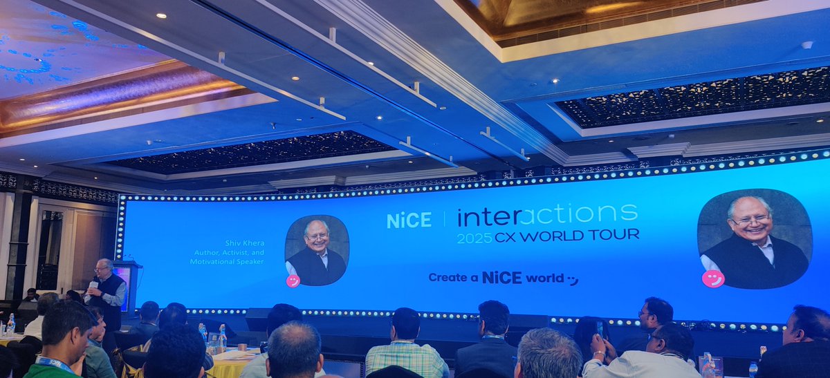 usharmaa999's tweet photo. Session by Mr Shiv Khera - Author,Activist &amp; Motivational Speaker 
@NiCELtd
#CXWorldTour
#NiCEiMumbai
#CreateNiCEWorld https://t.co/MWXYfl2VWq