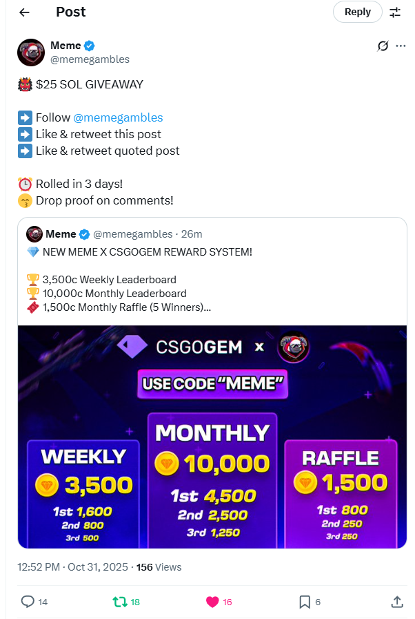 CornerDokkan's tweet photo. @memegambles GnSodfBXkoSCNmFUtn8wuCLZyqxeRNYT5Z6fayvERAhx

easiest giveaway of my life <3 https://t.co/27gM5rtxrn