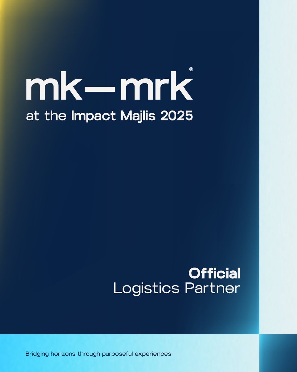 MakeamarkAE's tweet photo. This October, we partnered with the Impact Majlis 2025 as Logistics Partners, bringing purpose to life through every detail.
Because to us, logistics is more than execution, it’s storytelling in motion https://t.co/1K1TwXYRzX