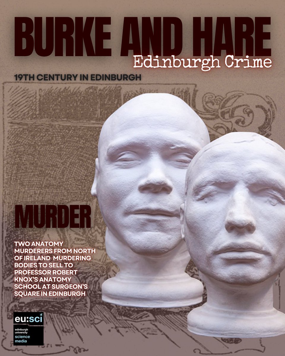 eusci's tweet image. The Murder case of Burke and Hare from 19th century Edinburgh led to the Anatomy Act of 1832 for greater legal access to corpses for teaching purposes. Until today, Burke’s skeleton is displayed at the Anatomical Museum at UoE.🍂Read more below! 
#ScienceComm #Halloween #EuSci