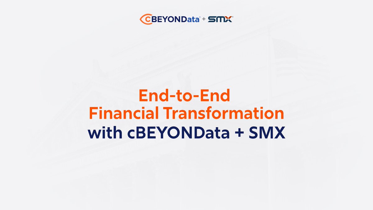 Modernizing federal financial systems isn’t just about updating software, it’s about transforming how agencies plan, operate, and deliver results. With the combined strengths of SMX and cBEYONData, we now offer an end-to-end financial transformation model:

✅ System assessments