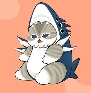 “ อุ่กกกก!!!อ๊ากกกก!! ข ขยับ ไม่ ได้ !!!!  หรือเพราะว่าเป็นคำสาปฮาโลวีน!!! ฉันเป็นฉลามหรือแมวกันนะ !!!!?? ฉแลว!!?!? ฉมาม?!!?ว๊ากกกก!!! อะไรเนี่ย !??!! Nyan! Nyannn!!!  ”