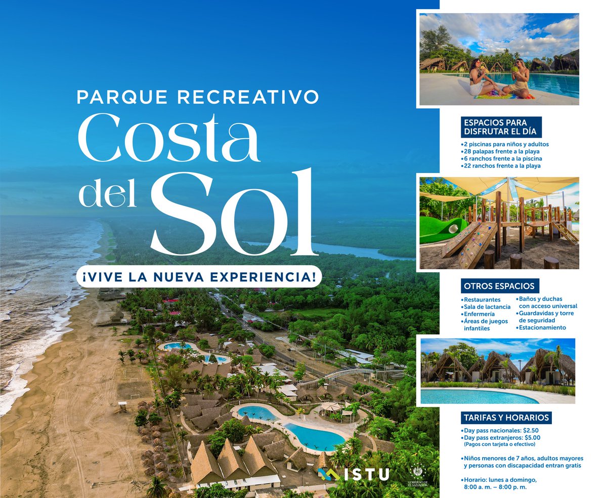 📍Parque Recreativo Costa del Sol está más que listo para recibirte este fin de semana. 🌴☀️
Disfrutá de un espacio renovado, ideal para compartir y relajarte con tu familia frente al mar. 💙