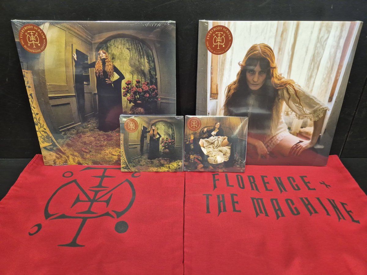 the new #florenceandthemachine album, everybody scream, is out now !! you can get a FREE tote bag with ur purchase of the vinyl so make sure to get one in store while stocks last! #hmv #hmvburton
