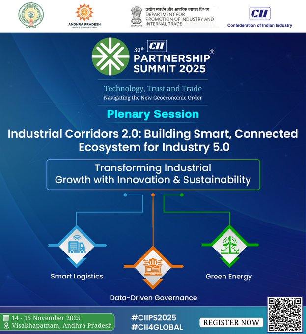 jyothsna_tdp's tweet image. 2️⃣
Under the visionary leadership of Hon’ble CM @ncbn Garu, Andhra Pradesh will showcase its transformative roadmap:⚙️ AI &amp;amp; Deep Tech
🔋 Green Energy &amp;amp; Renewables
✈️ Aerospace &amp;amp; Defence Corridors
🏗️ Industrial Corridors 2.0
🌊 Port-led Logistics &amp;amp; Exports

#CII2025 #InvestInIndia…
