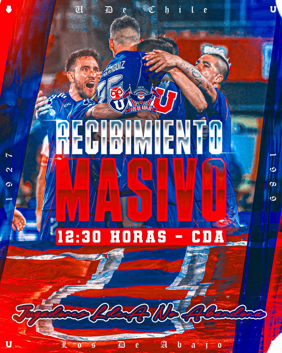 GRACIAS POR ESTA ILUSIÓN.

Hinchada, nos reunimos hoy desde las 12:30 hrs en el CDA, para Recibir a Nuestro equipo.

Organízate y asiste en masa a brindarle el apoyo y agradecimiento a nuestros Jugadores que han dejado en alto el nombre de nuestro club.

LOS DE ABAJO