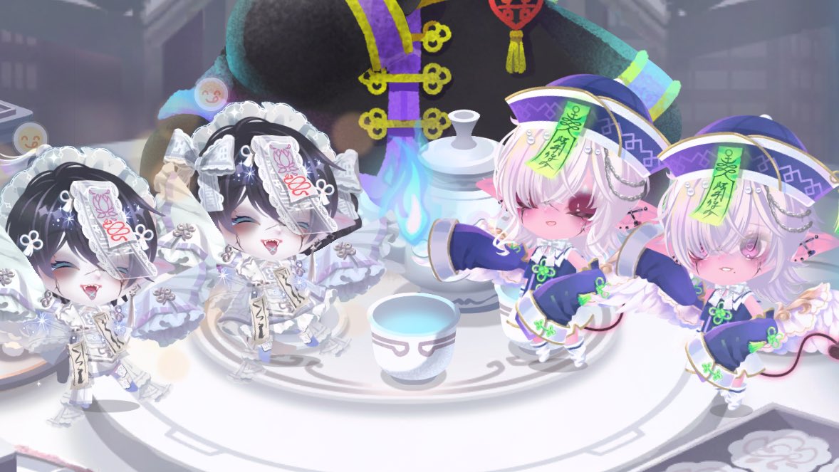 neige_xu's tweet photo. 🎃👻 𝟮𝟬𝟮𝟱 𝗛𝗮𝗹𝗹𝗼𝘄𝗲𝗲𝗻 🕯️🦇

  【併せテーマ：キョンシー】

#やたふぉるねじゆう https://t.co/PMrvdOlrbs