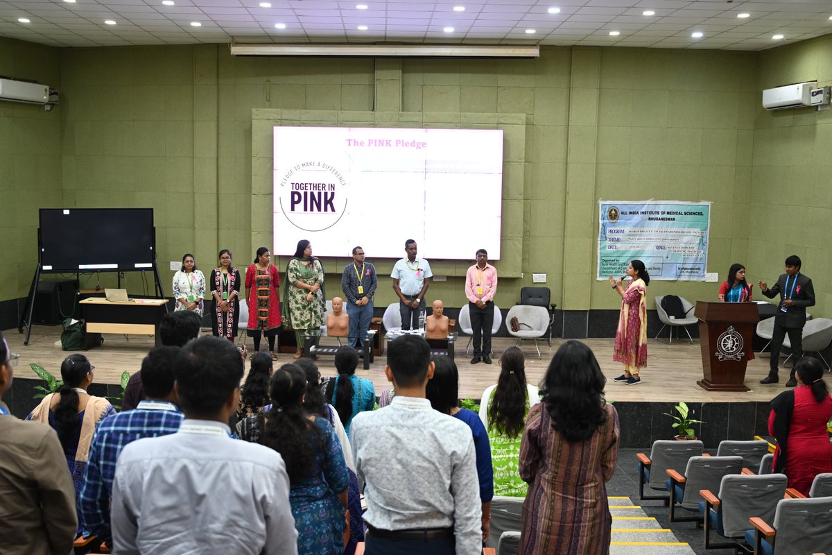A Breast Cancer Awareness Program was conducted at ROTI by experts from AIIMS , BBSR for ORS DR 2022 batch officers. An insightful session promoting early detection, prevention &amp; awareness  empowering officers to spread the message of health and hope. 
#BreastCancerAwareness