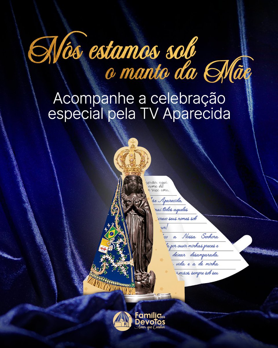 familiadevotos's tweet photo. É hoje a celebração especial que irá rezar por todas as intenções deixadas na página https://t.co/Gy7hRBm0eB
Programe-se e reze conosco pela Rede Aparecida de Comunicação, hoje, às 19h. 💙🙏
#familiadosdevotos #soudevoto #mantodeamor https://t.co/CHSmjfr7dL
