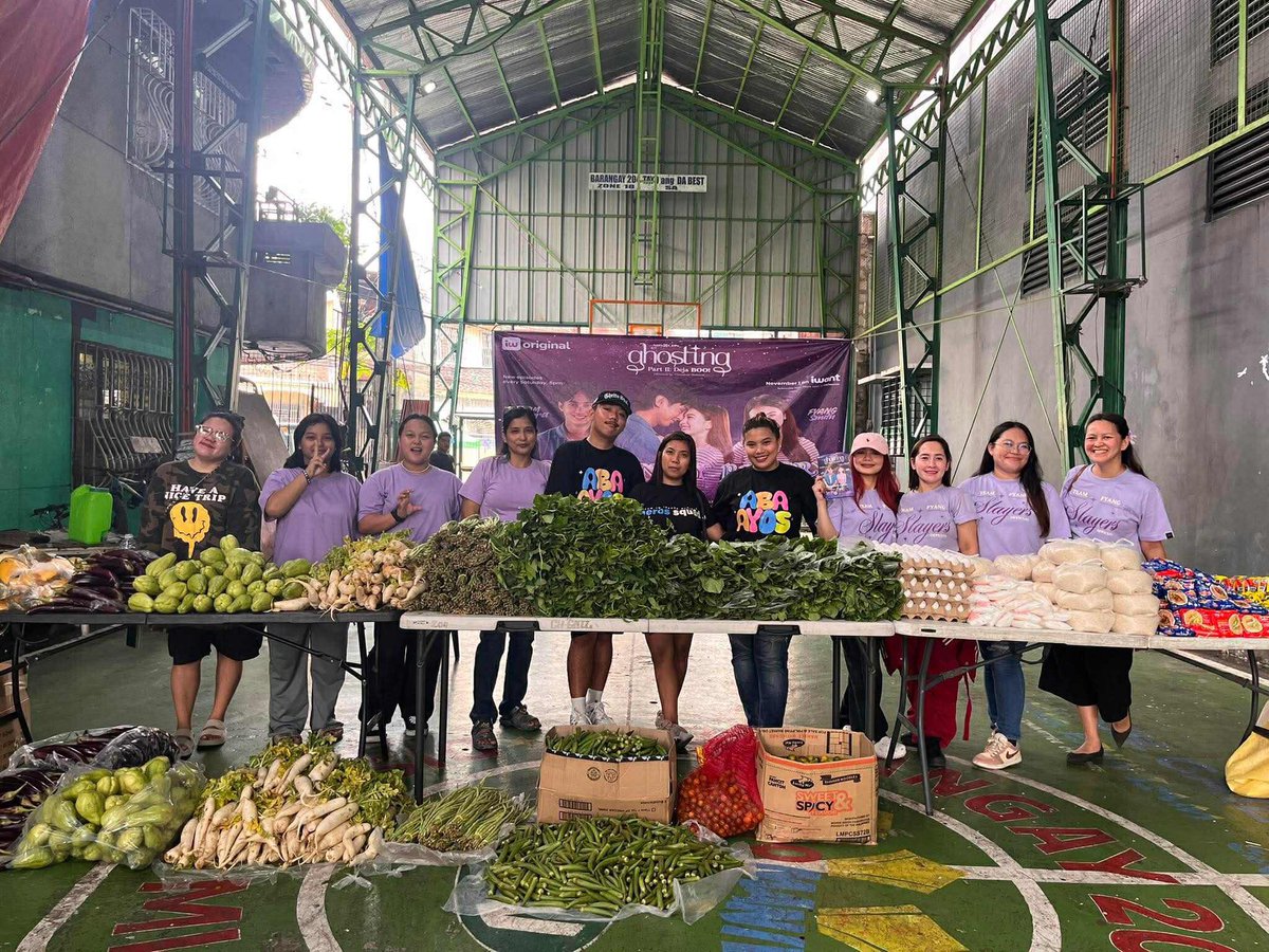 FyangSlayers's tweet photo. '𝐂𝐎𝐌𝐌𝐔𝐍𝐈𝐓𝐘 𝐏𝐀𝐍𝐓𝐑𝐘' 𝐅𝐀𝐍 𝐏𝐑𝐎𝐉𝐄𝐂𝐓 𝐅𝐎𝐑 𝐆𝐇𝐎𝐒𝐓𝐈𝐍𝐆 𝐒𝟐 ✨

Ghosting Part 2 is almost here! And we're so excited to share the collaboration project we've poured our mind, time, efforts into. 

This 'Community Pantry' project with @TeamJmIbarraOfficial was created with casual viewers in mind – a way to introduce the new season and give back. We've learned that fancy projects don't always equal success; sometimes, genuine community engagement is the key. That's why we focused on creating a project that's both engaging and meaningful, something that truly resonates with our audience.

As we directly given away, 1 to 1, FREE iWant subscription, it's one of the simpliest ways to ensure new casual viewers for the upcoming new season. 

We're incredibly thankful to Chairman Gail Villaroel for his support and guidance on this community project. And a heartfelt thank you to everyone who contributed their time and resources, to all of the sponsors and donors — we couldn't have done it without you 💜💙