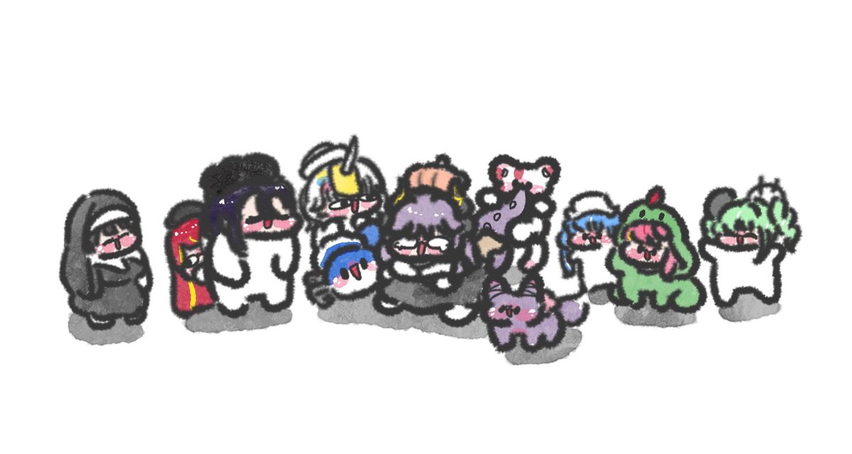 Lo_p3r's tweet image. #ShiroArt #GZzart #Yunyart #Huyart #Lize_art #Tabiart #_hinart #shibuki_art #riko_art #kumorinart #Nanart_
스텔 핼로윈 합방!