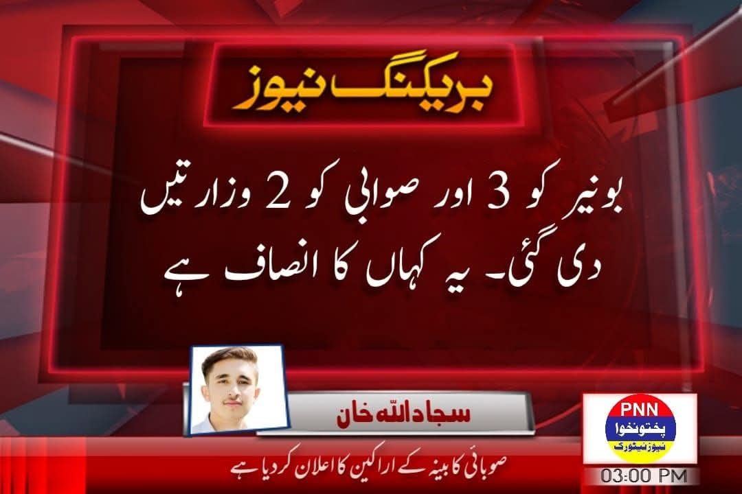 یہ کہا کا انصاف ہے باجوڑ میں چار ایم پی اے اور ایک وزارت بھی نہیں دیا گیا 
<a href="/SohailAfridiISF/">Sohail Afridi</a>