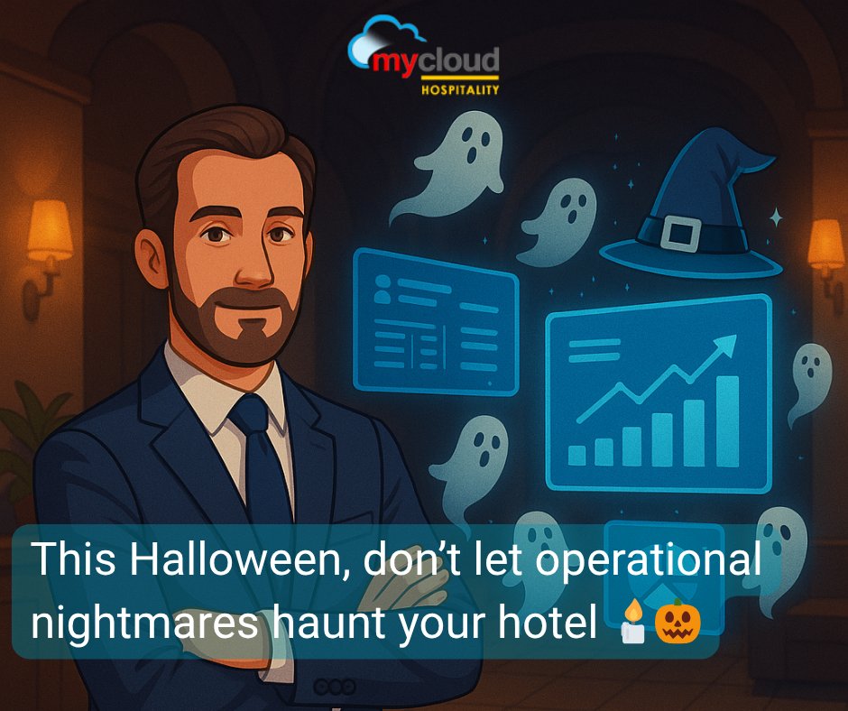 MycloudPMS's tweet image. 🎃 Hotels shouldn’t fear ghosts… they should fear downtime, server crashes &amp;amp; spooky spreadsheets. 👻✨

This 𝗛𝗮𝗹𝗹𝗼𝘄𝗲𝗲𝗻, let the only spirits in your property be the ones served at the bar — not in your tech stack.

Smarter stays start with the cloud.

#HotelTech