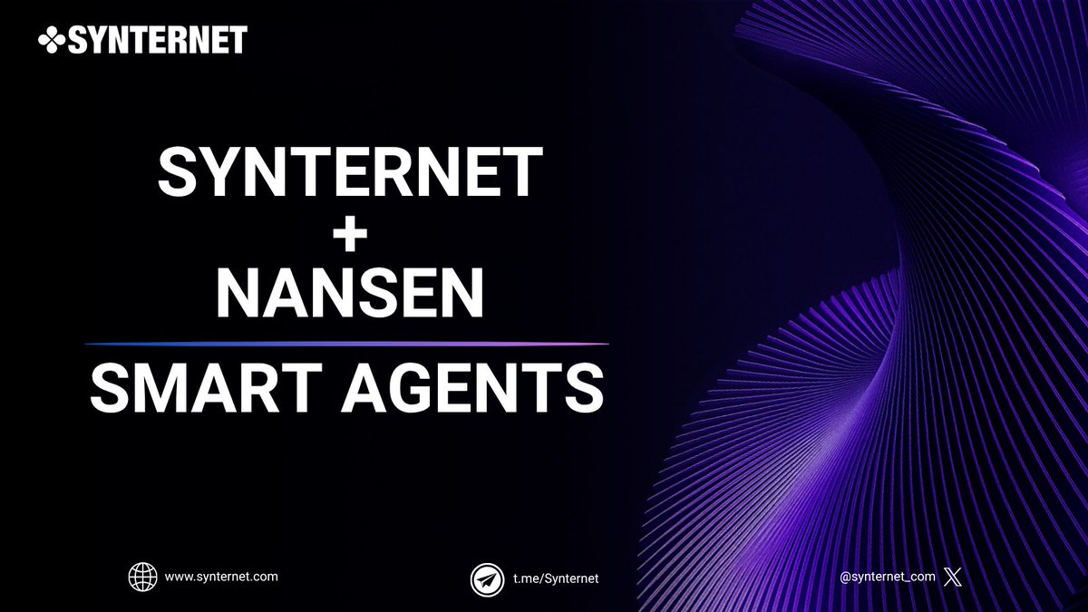synternet_com's tweet photo. Nansen just rolled out its AI trading chatbot across 24+ blockchains - and it couldn’t align better with what we’re building.

Synternet Web UI now integrates the Nansen API, letting our agents access premium on-chain insights directly inside your AI workspace. 

The new era of data-driven intelligence is here