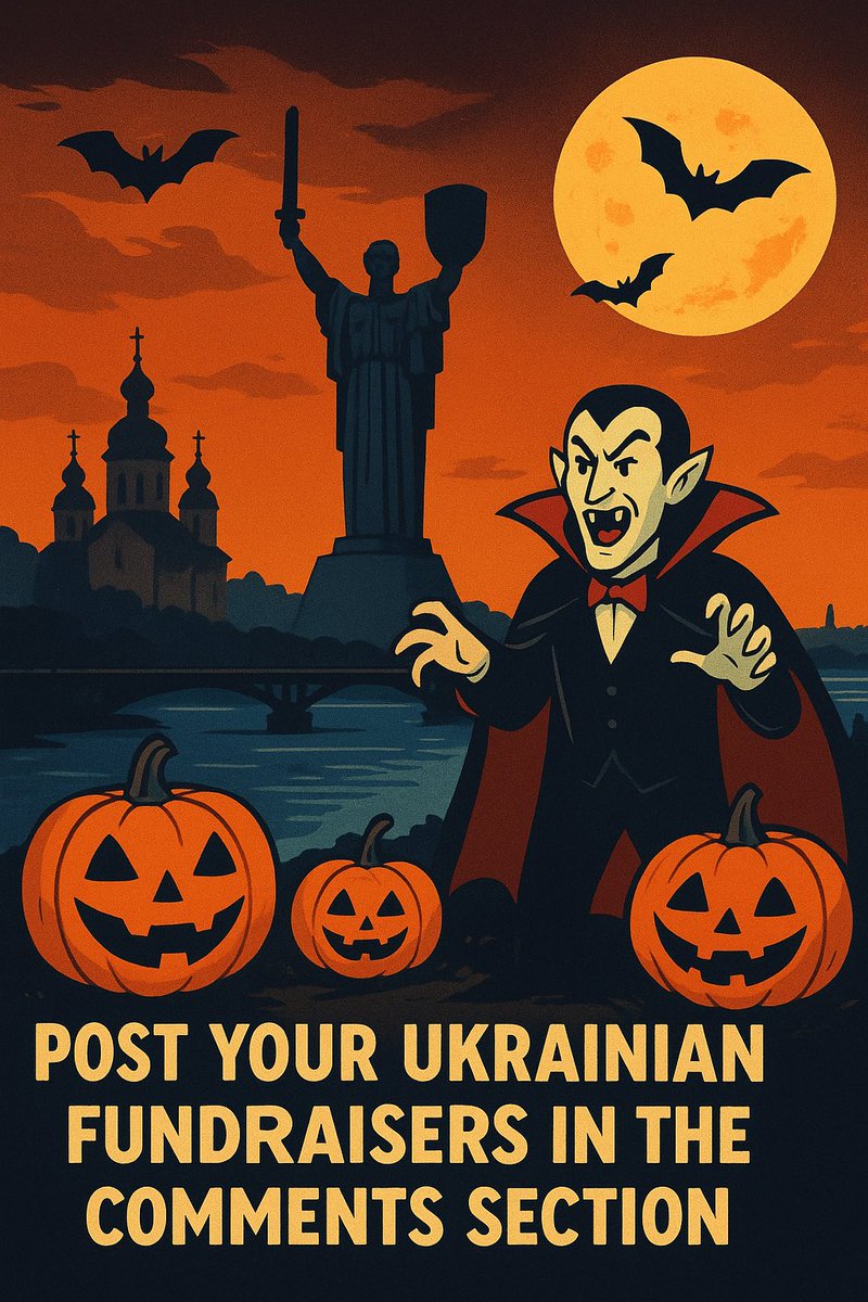 🎃 Working together for Ukraine! 🇺🇦

This #Halloween, I’d like to help boost all Ukrainian fundraisers 👻

🧡 Like, share &amp; drop a link to your fundraiser in the comments!
🩵 Tag your friends so they can share theirs too!

Let’s turn spooky season into a season of support all for