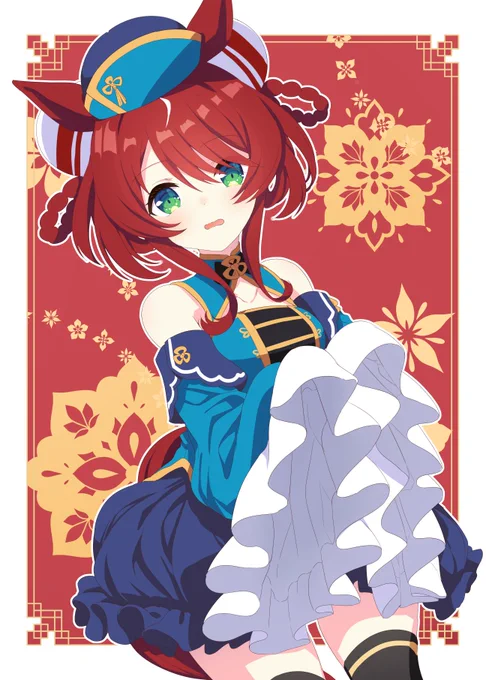 #ウマ娘 #ウインバリアシオン ハロウィンなのでそれっぽいシオンちゃん再掲