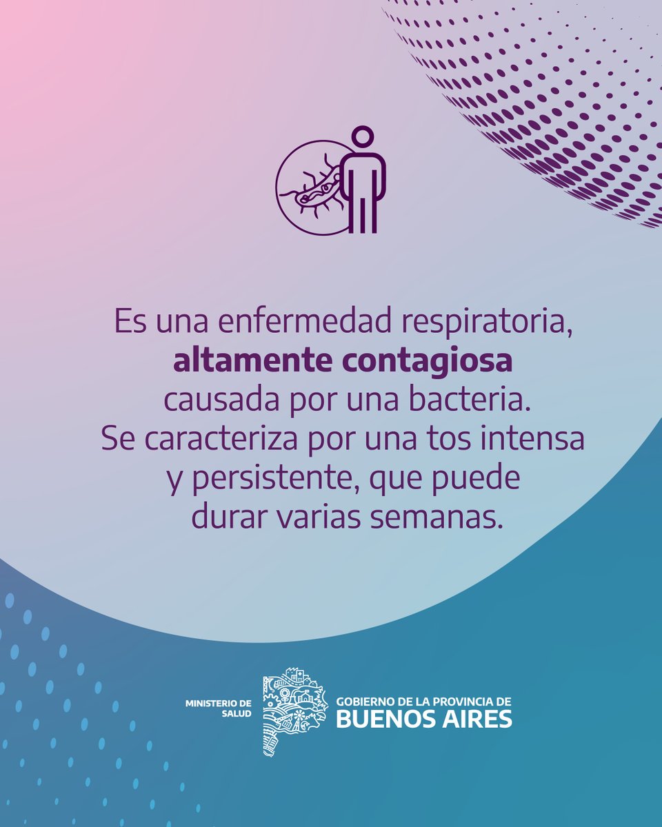 Tos convulsa  🤒 | Te contamos cómo se contagia esta enfermedad respiratoria y cuáles son las medidas más efectivas para su prevención 👇🏼.