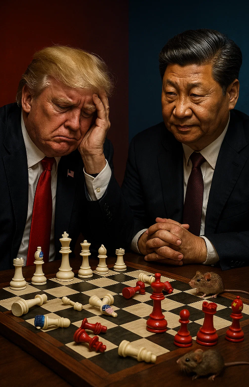 "Trump fue por lana..." 
oloradinero.com/vernoticias2.p… 
pero salió trasquilado. En la reunión celebrada antier entre Donald Trump y Xi Jinping, actual presidente de la República Popular China, parece que para el mandatario norteamericano fueron más las duras que las maduras.
Trump