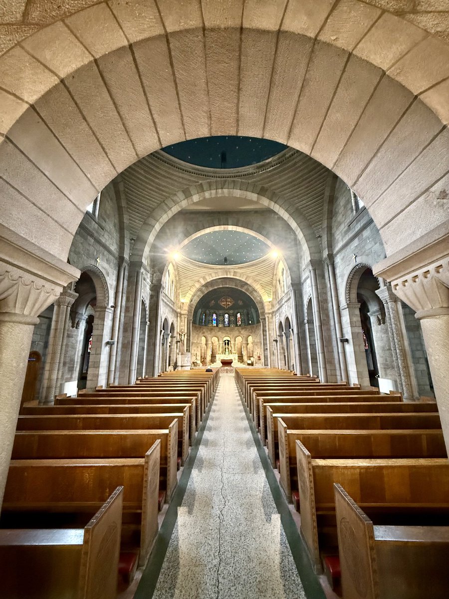 FPLArchitects's tweet photo. St Oswald &amp; St Edmund Arrowsmith, Ashton-in-Makerfield looking peacefully resplendent this morning ⁦@lpoolcatholic⁩ @NatChurchTrust⁩ #ConservationWork #Heritage https://t.co/n3vInH0IoT