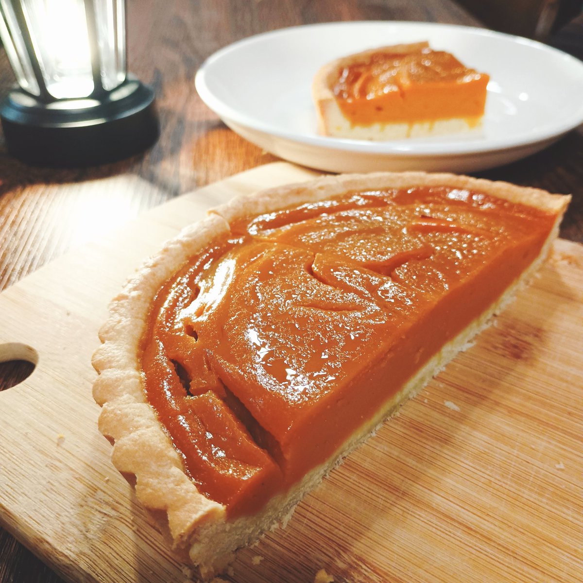 今年も焼きました、パンプキンパイ🎃