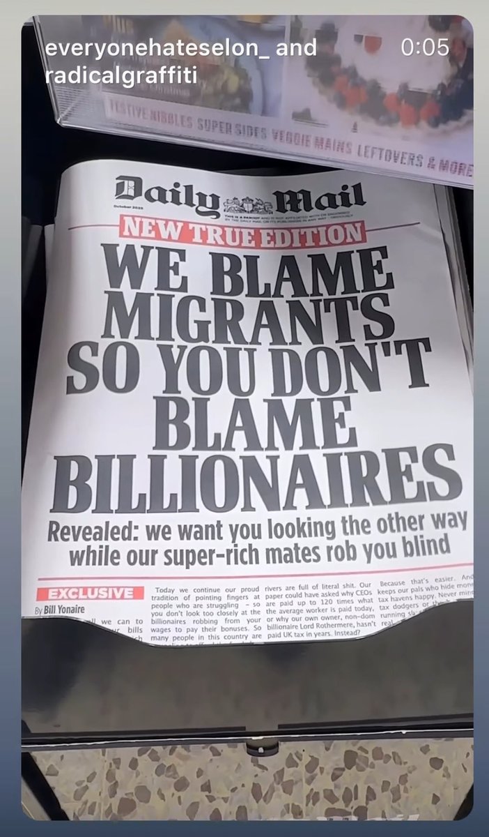 Finta prima pagina. 
Azione dimostrativa in Gran Bretagna