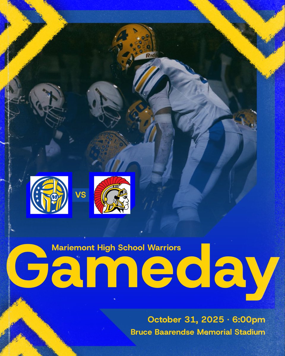 🚨Week 11🚨

🆚 North College Hill Trojans

⏰ 6:00 pm

📍Bruce Baarendse Memorial Stadium

🗓️ Round 1 of the <a href="/OHSAASports/">OHSAA Sports</a> Playoffs 

#GoWarriors
#faMily