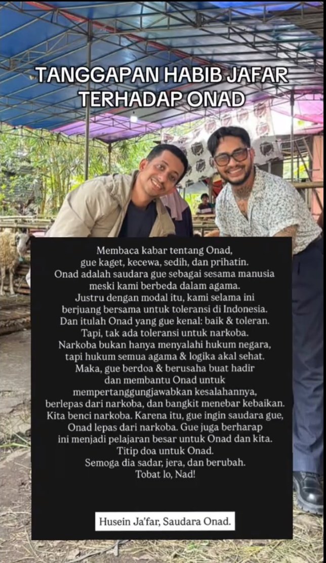Tanggapan Habib Jafar dengan kasus Onad