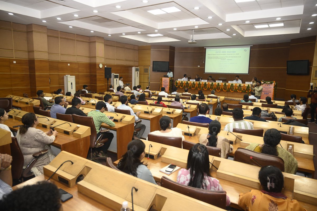 PIBAYUSH's tweet photo. @moayush holds Curtain Raiser PC for #estic2025 to be held from 3rd to 5th November 2025 at Bharat Mandapam, New Delhi

#estic 2025 Reflects the Convergence of India’s Traditional Health Wisdom and Modern Technologies

PR: https://t.co/EV4WAzPiHn https://t.co/1Dr0yETEAL