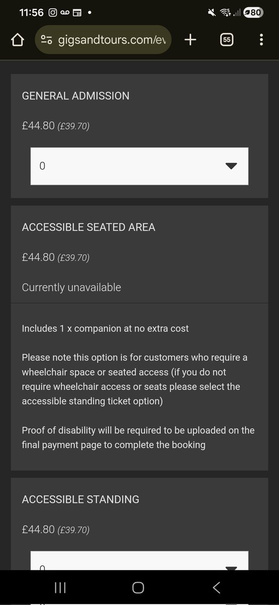 DevonHulse93's tweet photo. @gigsandtours So there is no difference between "Sold out" and "Currently Unavailable" between two gigs at the same venue? Currently unavailable is worded in a way that they will be available. https://t.co/jErgOgSSb7