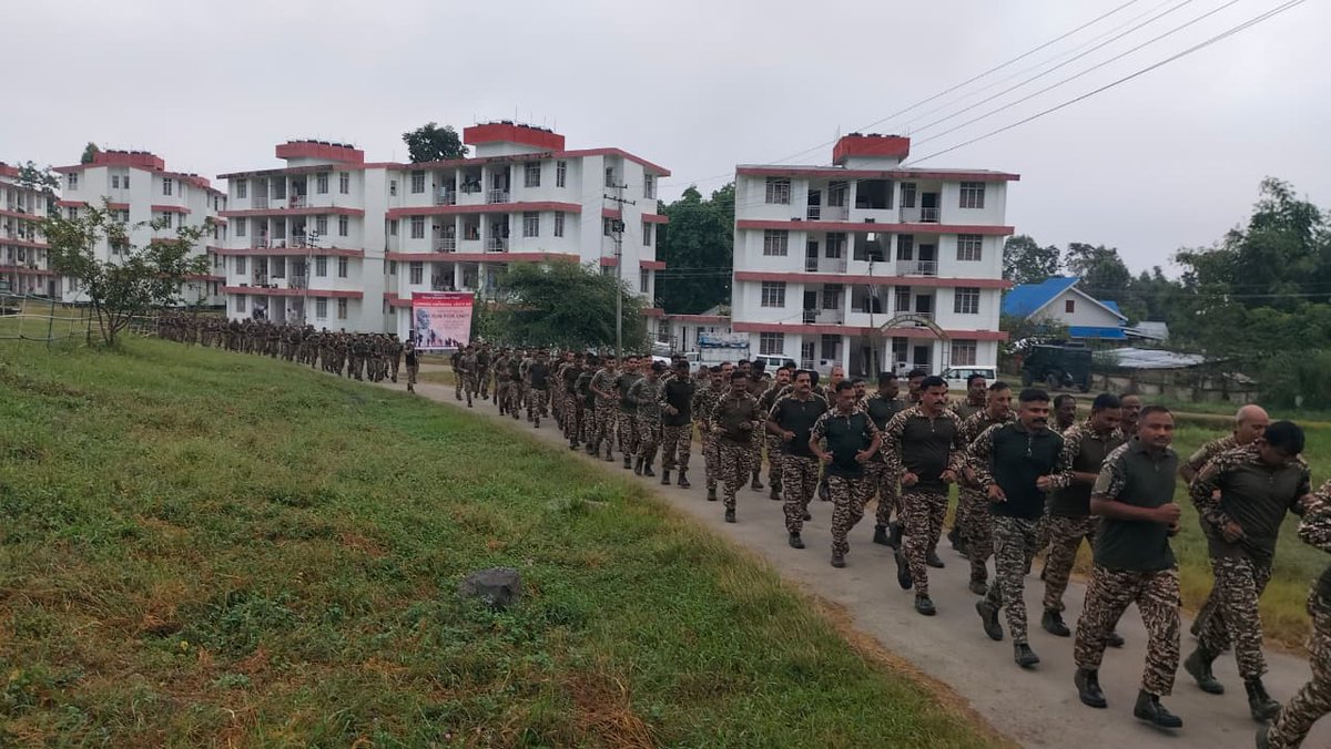 Commandant58Bn's tweet photo. On 31/10/25, troops of 58 Bn celebrated Rashtriya Ekta Diwas with pride and fervor on the 150th birth anniversary of Iron Man Sardar Vallabhbhai Patel. A unity run was organized and pledge taken to uphold national integrity. A grand tribute to the architect of United India. https://t.co/ep8beUBxXL