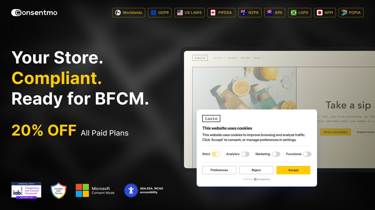 Consentmo | Shopify App 🍪 tweet media