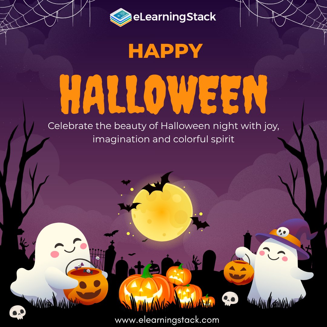 Elearningstack's tweet image. No tricks, just treats for your learning journey! 👻
This Halloween, let’s brew some spooktacular courses and keep creativity alive! 💡🧙♂️
#HappyHalloween #eLearningStack #InstructionalDesign #Halloween2025