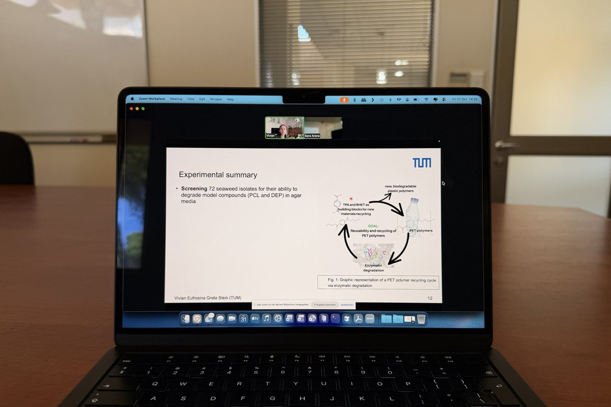 PrinsAlaric's tweet photo. Tuning in to the presentation by Ms Vivian Stein outlining the work she did for her MSc Biochemistry, a collaboration between TUM and CPUT https://t.co/5FCZjh2qUF