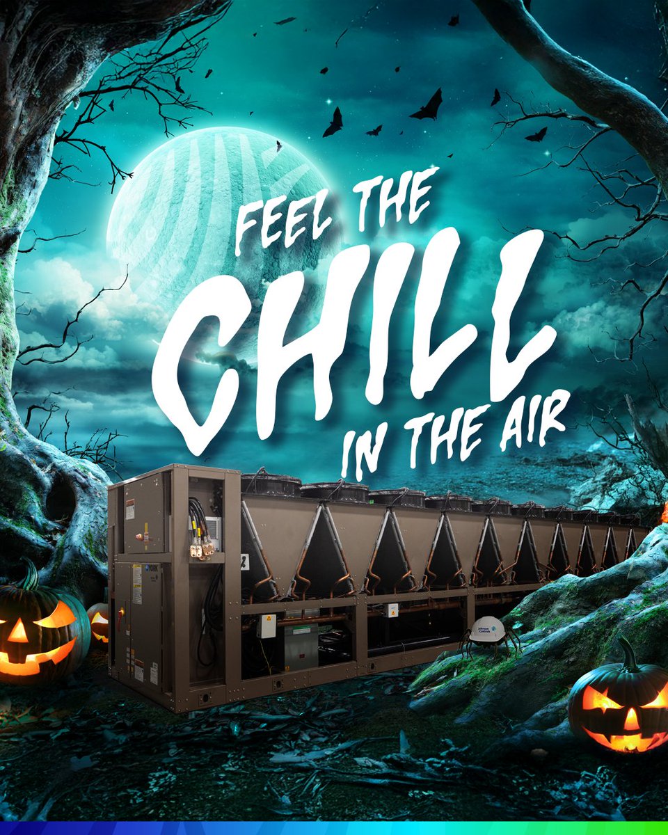 johnsoncontrols's tweet image. 🎃 You feel the chill start to rise, and energy bills start to drop 💀 YORK chillers slash energy use by up to 40%. No tricks, just eerily efficient performance that chills to the bone. Happy Halloween! 👻
