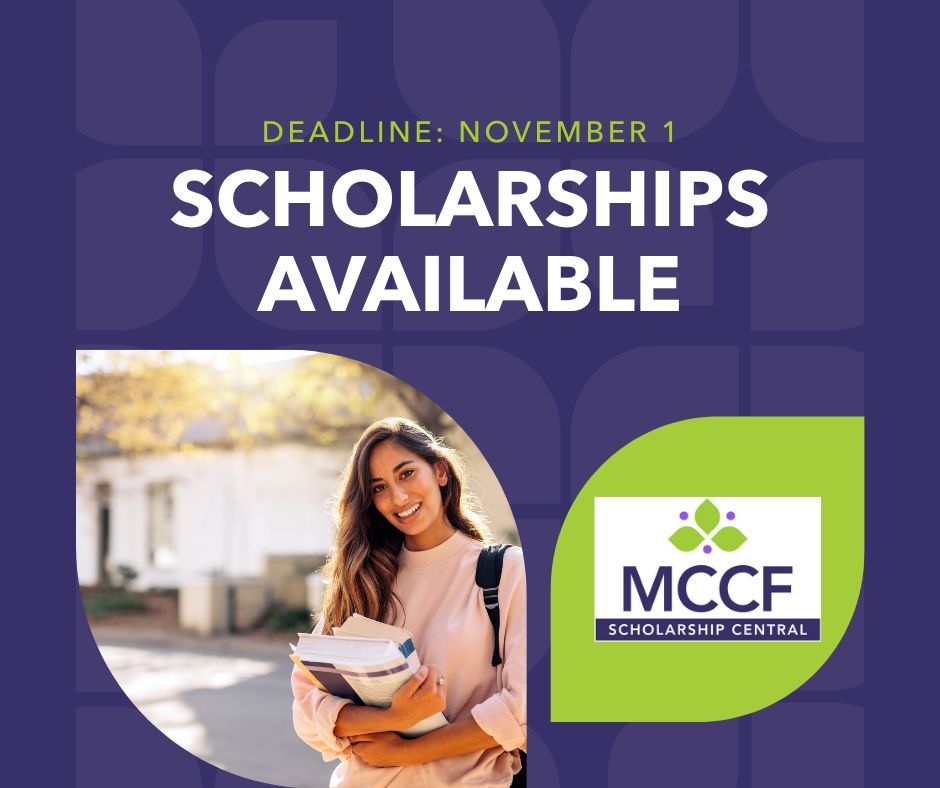 🎓 Attention students and families! Don’t miss your chance to apply for THREE amazing scholarships:
✨ MLK Scholarship
🌿 Friends of Secrest Scholarship
💼 Burrell Scholarship
⏳ Deadline: November 1
📥 Apply today and take a step toward your future!
🔗mccf.org/apply