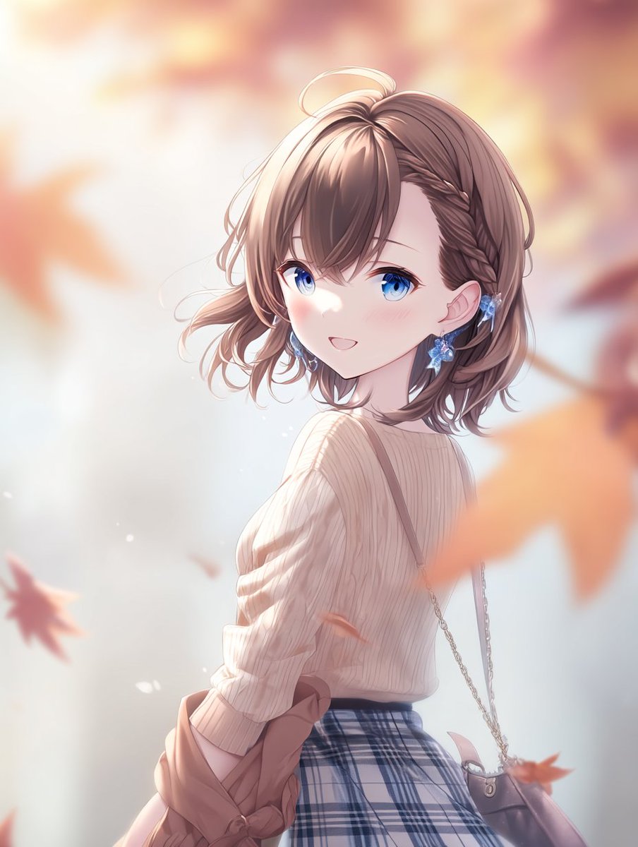 秋の風が、やさしく背中を押してくれる季節🍁

#AIイラスト