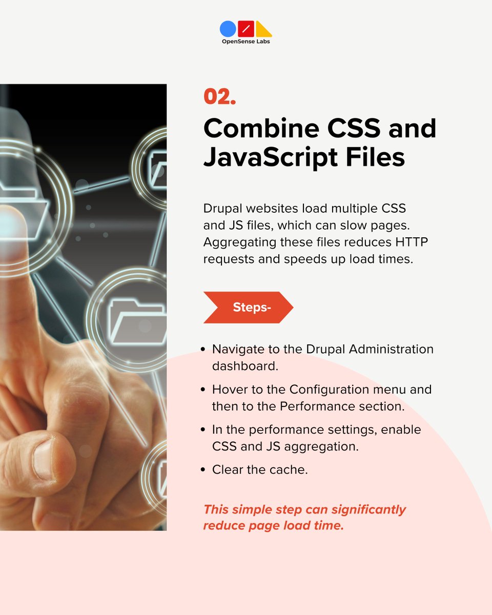 OpenSenseLabs's tweet image. Is your Drupal site slowing down under traffic?🤔
Performance issues hurt UX, SEO, and conversions.
Clean up unused modules, optimize the backend, and fine-tune caching for faster, more reliable pages.👇
#Drupal #WebPerformance #WebDev #Caching #SEO
