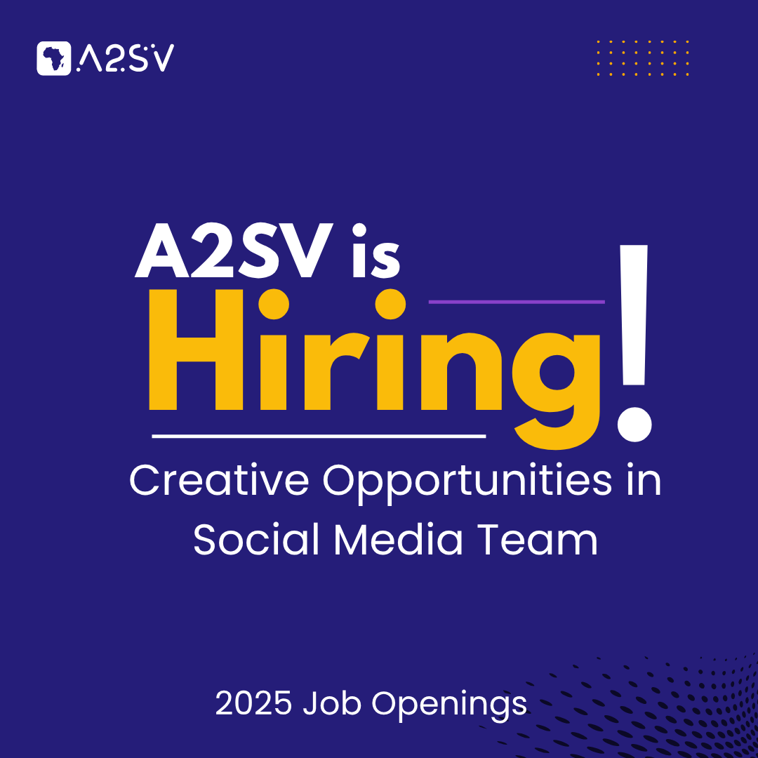 A2_SV's tweet image. We’re expanding our Social Media Team!✨
Looking for #videoeditors, #copywriters &amp;amp; #designers who can turn real moments into stories that inspire Africa’s next tech leaders.

Know a creative? Tag them 
🔗 Apply: bit.ly/A2SVJobOpenings
👉Job Description: drive.google.com/file/d/12s2HMg…