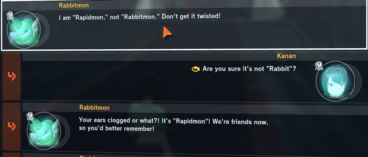 Rabbitmon thinks his name isnt Rabbitmon smh #DigimonTimeStranger