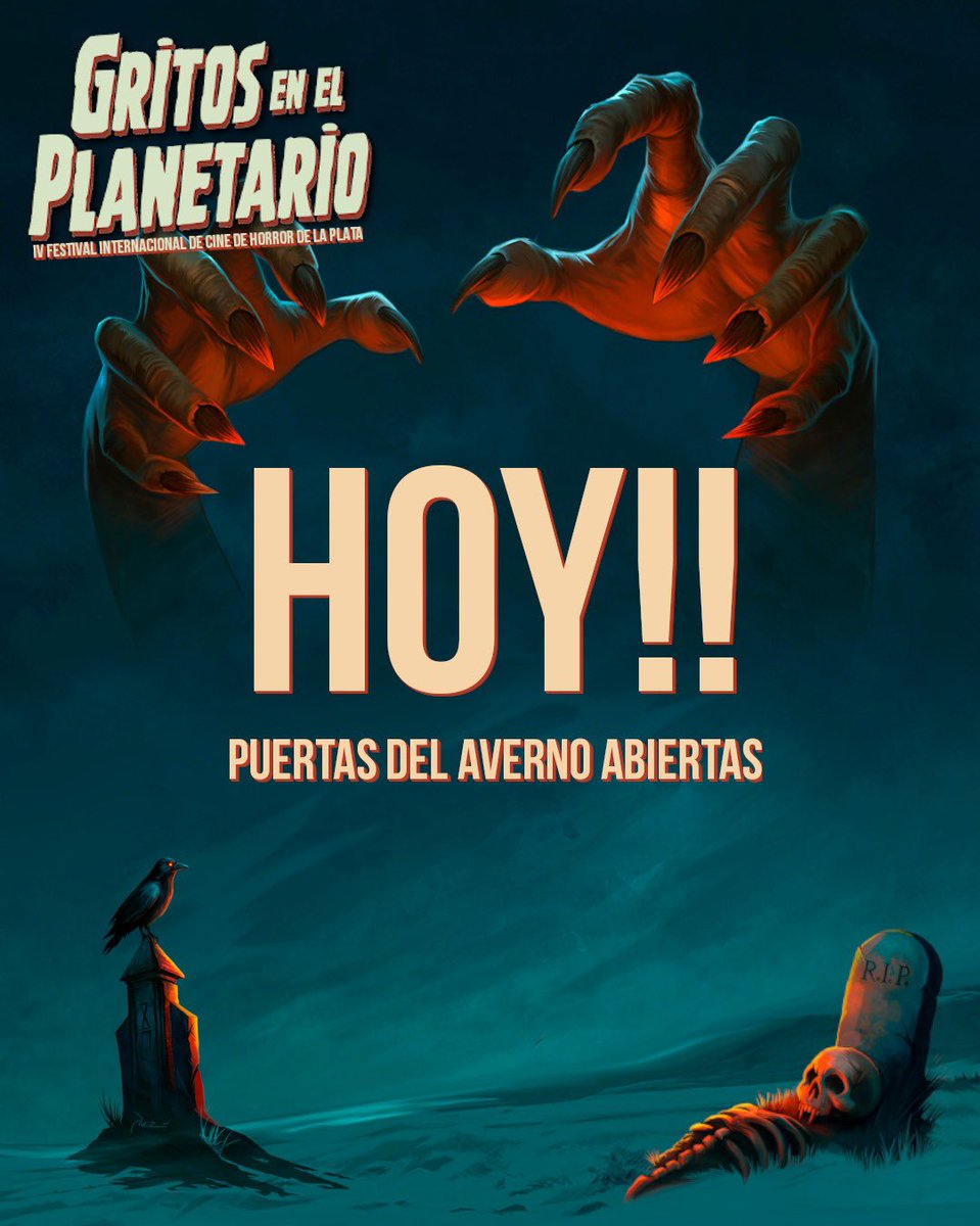 LLEGO EL DÍA!! Hoy, desde las 16:30 hs los esperamos en el Planetario UNLP para dar inicio a la IV edición del festival internacional de cine de terror y fantasía de La Plata Gritos en el planetario ! 

Nos vemos en el domo!