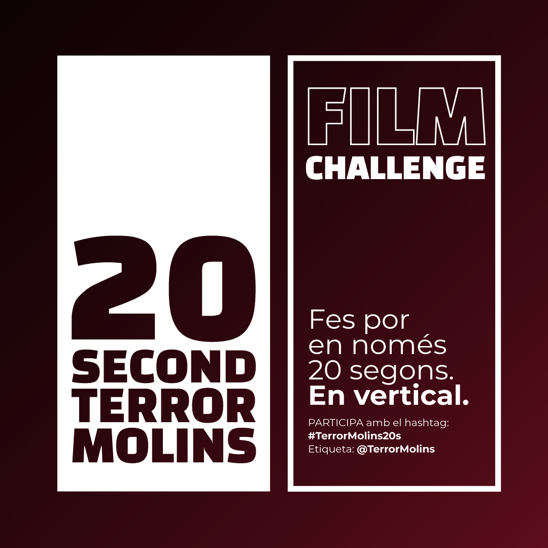 📢Últims dies pel Concurs #20sTerrorMolins.

Consulta les bases aquí: molinsfilmfestival.com/convocatories/
📆Data límit: 2 de novembre