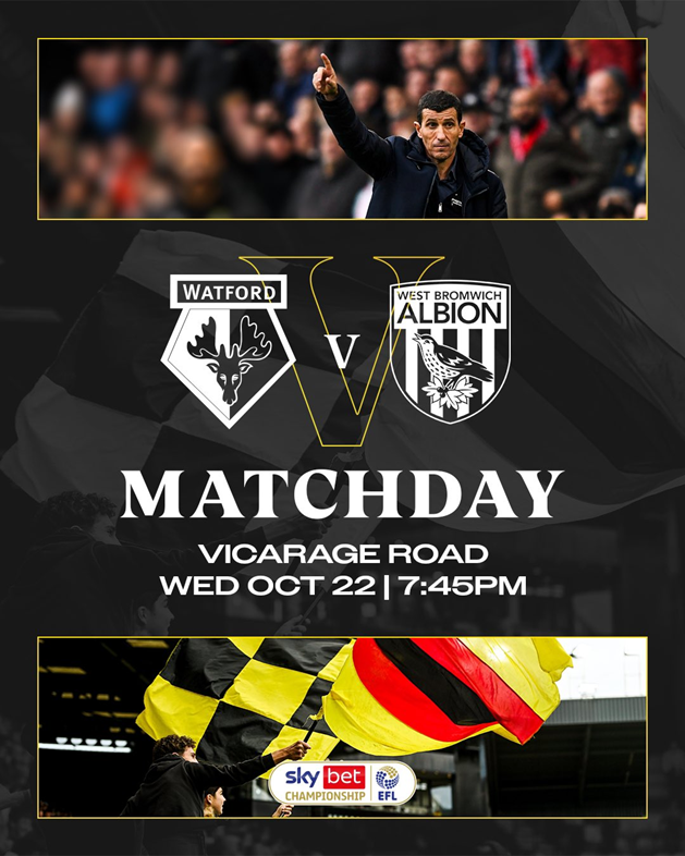 setpieceagency's tweet photo. 17th - #WatfordFC
They mix it up a bit with each design, but the elements stay consistent — not a bad effort overall. Nice photos and treatment. 
Maybe just a touch heavy on the badges and supporting text for my taste.
#FootballDesign #EFL #MatchdayGraphics https://t.co/enAS8vGSPi