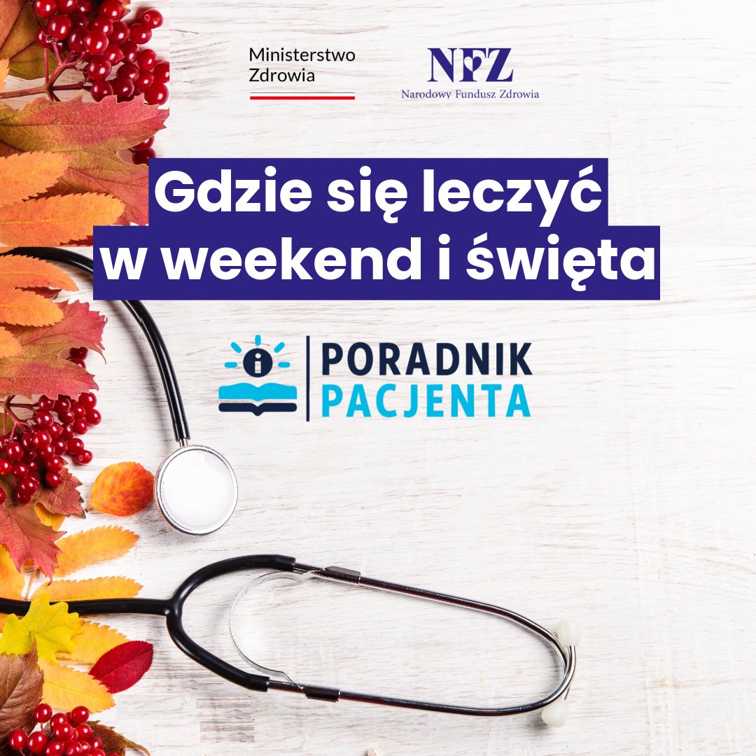 🤒 Nagła choroba może pojawić się w nocy lub #weekend.

🤔 Gdzie wtedy znajdziesz pomoc medyczną?

 👨‍⚕️ Nocna i Świąteczna Opieka Zdrowotna
🔴 Od pn-pt w godz. 18:00-8:00
🔴 Całodobowo w weekend i święta.

☎️ Infolinia #NFZ ➡️ 800 190 590 

SZCZEGÓŁY ⬇️⬇️⬇️
nfz.gov.pl/aktualnosci/ak…