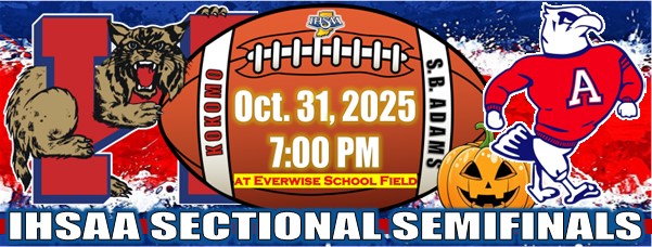 SECTIONAL FOOTBALL GAME DAY!

Game 10 of Wildkat football season #103 takes us to South Bend for the IHSAA Class 5A Sectional 12 semifinals. #OnwardKokomo #LegacyMatters 

🏈 <a href="/KHS_FootballKat/">Kokomo Wildkats Football</a> (3-6)
🆚 <a href="/JAEaglesSports/">John Adams Athletics</a> (4-5)
🕖 7:00 PM
📍 South Bend, Indiana
🏟️ Everwise School