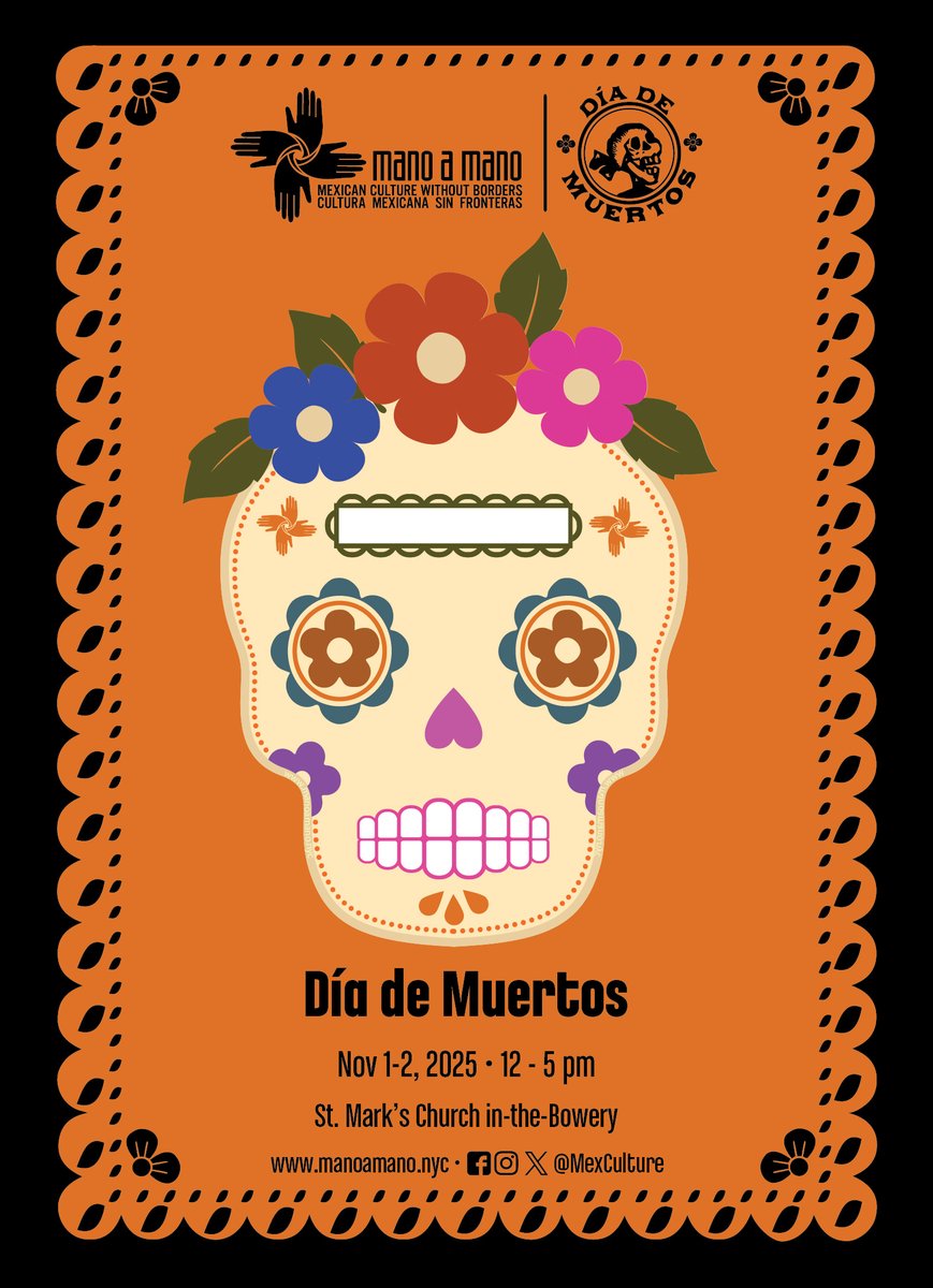 MexCulture's tweet photo. Celebrate the Day of the Dead | Día de Muertos with us Nov 1-2 
#DayoftheDeadNYC  #DiadeMuertosNYC - https://t.co/URkzZJZgV4 https://t.co/e3ubVOimga