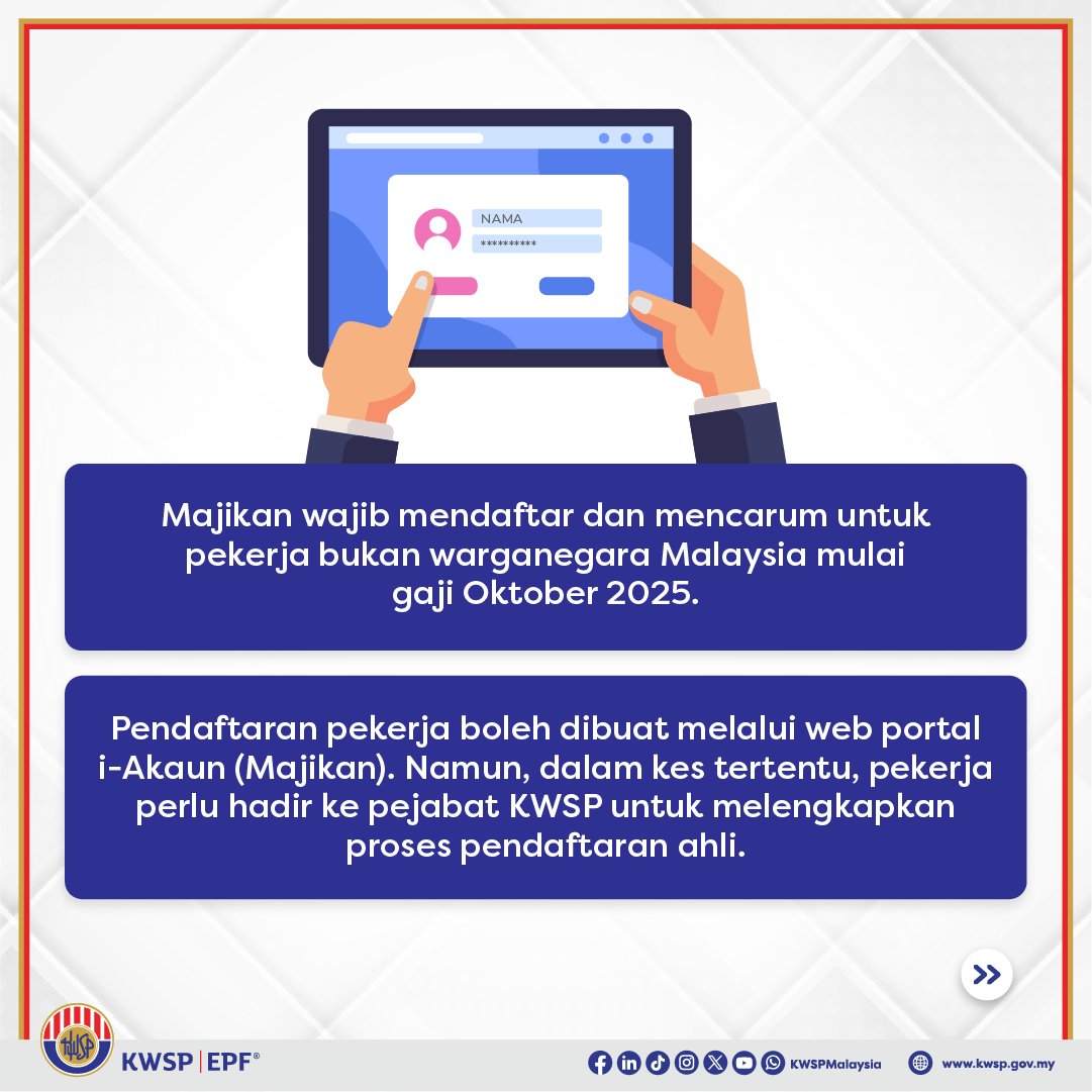 Tentukan bila akaun wajib diperlukan