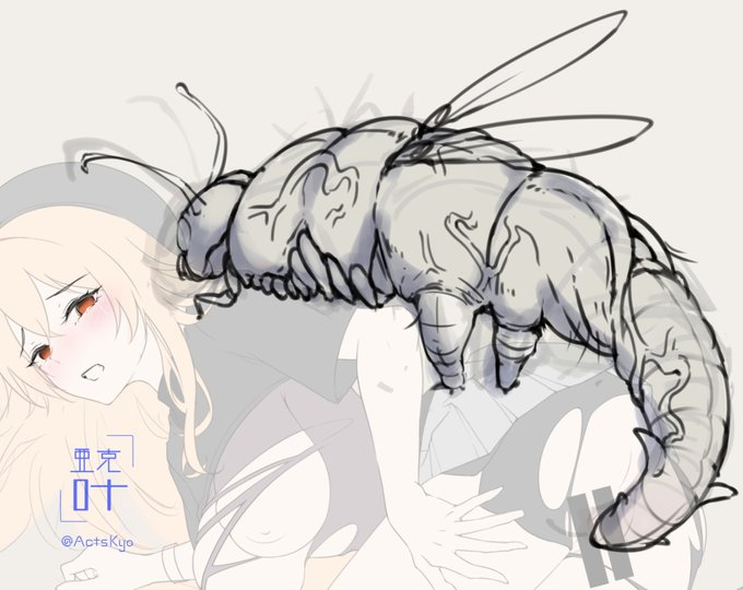 指定なかったんだけどやり過ぎてないか少し心配 #蟲姦