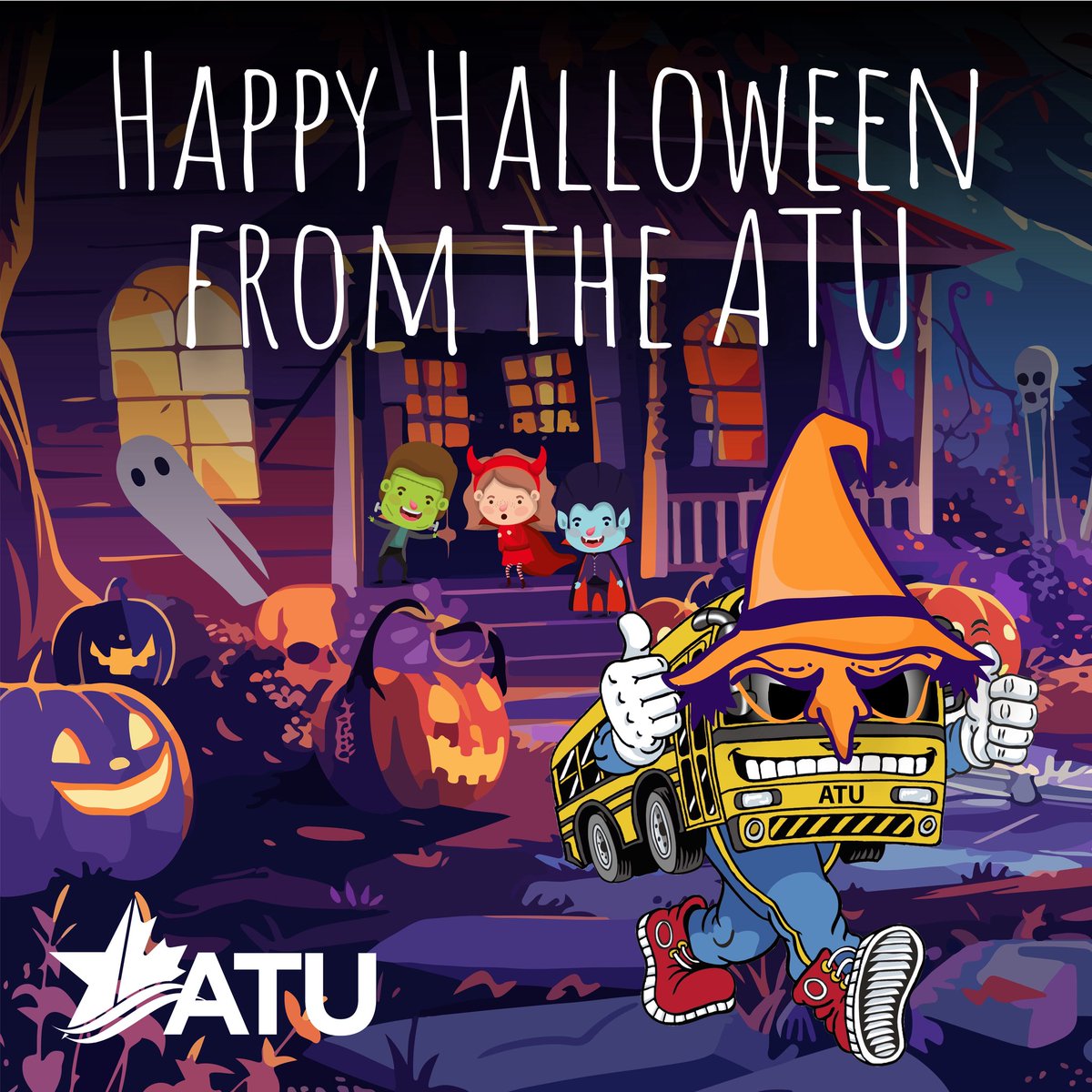 Wishing all our ATU members and their families a safe and Happy Halloween!  #happyhalloween #1u