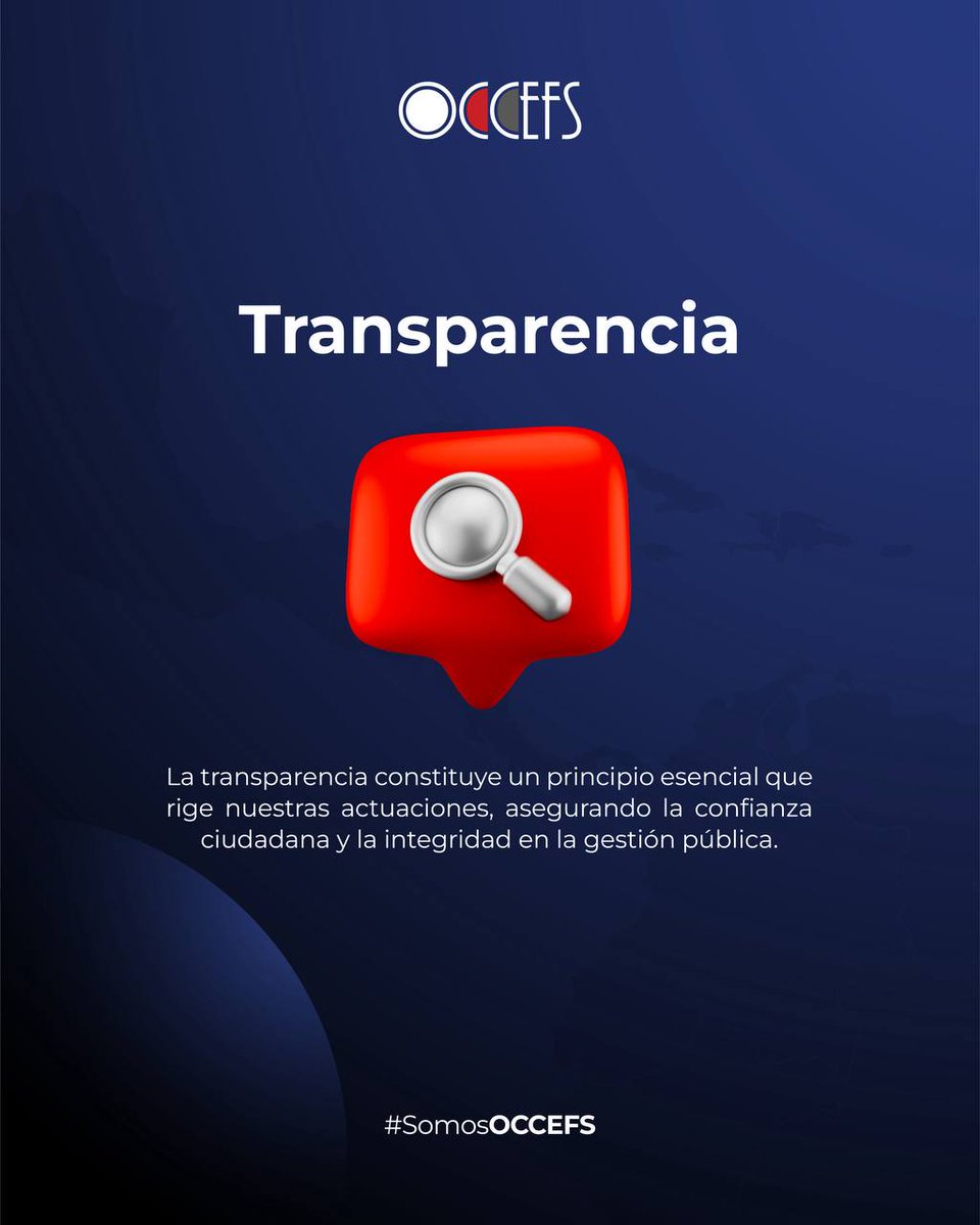 occefs's tweet image. La transparencia es clave para una gestión pública
responsable. Las EFS la promueven para asegurar
confianza y buen uso de recursos. #SomosOCCEFS