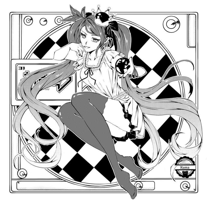 Kumaokaasan's tweet photo. Mikutober day 31! 
World is Mine Miku! 👑 https://t.co/UYUnU9fhaf